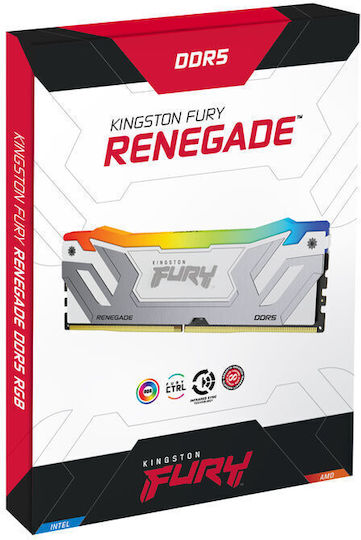 Kingston Fury Renegade RGB DDR5 με Module 1x24GB και Ταχύτητα 8400 για Desktop