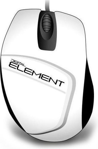 Element MS-30W Wired Ergonomic Mouse White