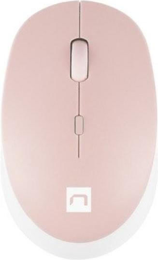 Natec Harrier 2 Ασύρματο Ποντίκι White/Pink