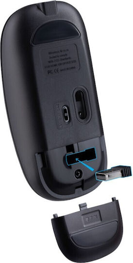 Defender Virtual MB-635 Ασύρματο Ποντίκι Μαύρο