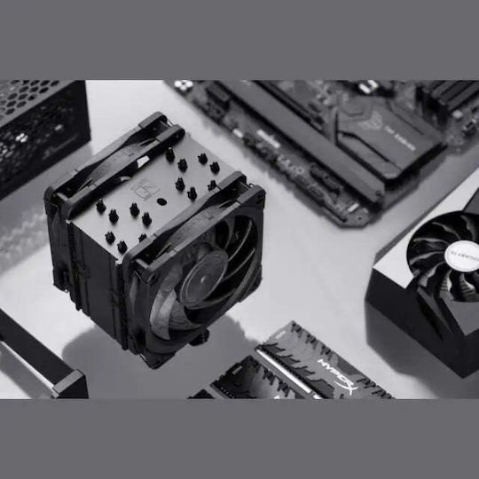 Noctua NH-U12A chromax.black Dual Fan CPU Cooling for AM4/AM5/1200/115x/1700 Socket