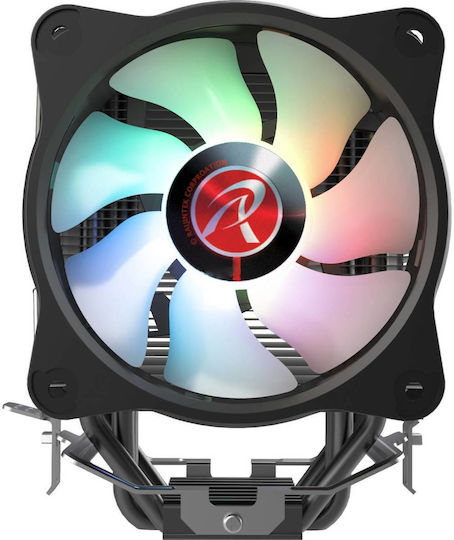 Raijintek Eleos 12 EVO RBW Ψύκτρα Επεξεργαστή για Socket AM4/1200/115x/1700 με RGB Φωτισμό