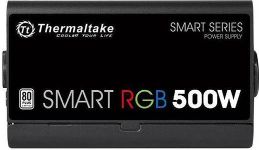 Thermaltake Smart W3 500W Μαύρο Τροφοδοτικό Υπολογιστή Full Wired 80 Plus Standard