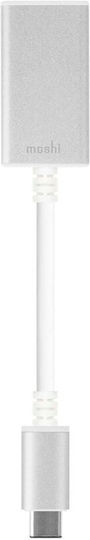 Moshi Μετατροπέας USB-C male σε USB-C female Ασημί 1τμχ