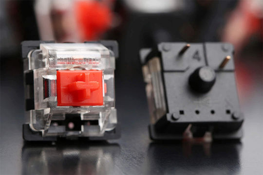 Liocat KX366+CM Gaming Mechanical Keyboard Tenkeyless with Outemu Red switches and RGB lighting (English US)