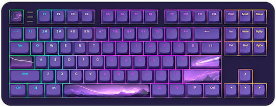 Dark Project ALU87B Celestial Gaming Mechanical Keyboard Tenkeyless with RGB lighting (English UK) Purple