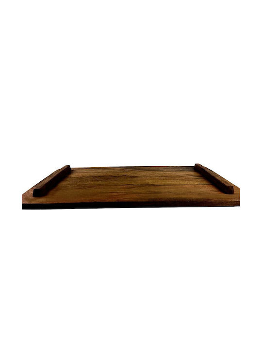 Nakaro Wood Πλατώ Σερβιρίσματος Ξύλινο Καρυδί 80x40x5εκ.