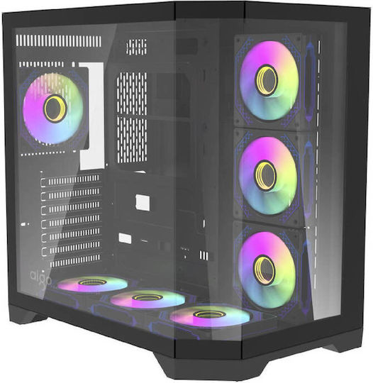 Darkflash Darkflash FT418 Pro Gaming Midi Tower Computer Case with RGB Lighting Black