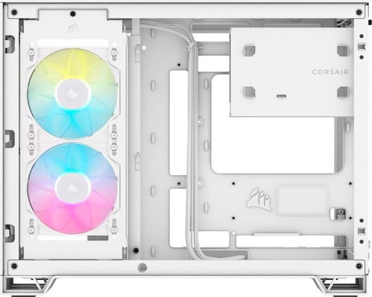 Corsair iCUE 2500X RGB Gaming Mini tower Carcasă Calculator cu Fereastră Laterală Alb