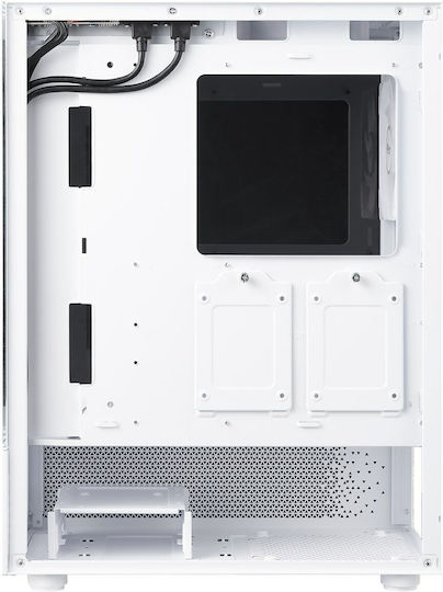 Adata Invader X Gaming Midi Tower Κουτί Υπολογιστή με Πλαϊνό Παράθυρο και RGB Φωτισμό Λευκό