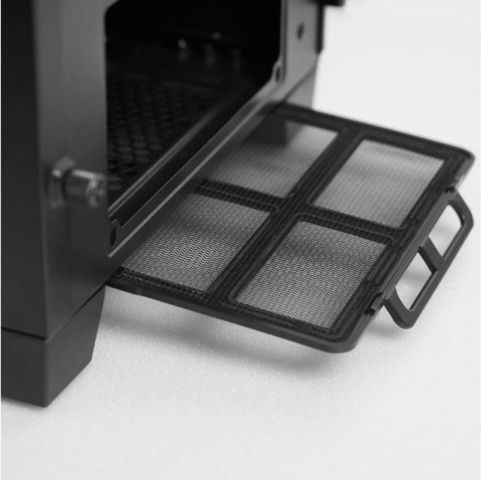 Chieftec Apex Lumo Gaming Midi-Turm Computergehäuse mit Seitenfenster und RGB-Beleuchtung Schwarz
