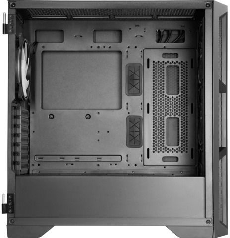 Chieftec Apex Lumo Gaming Midi-Turm Computergehäuse mit Seitenfenster und RGB-Beleuchtung Schwarz