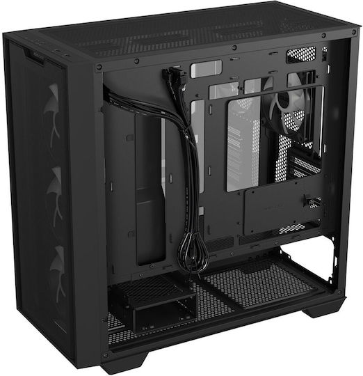Asus A21 Plus Gaming Mini-Turm Computergehäuse mit Seitenfenster Schwarze