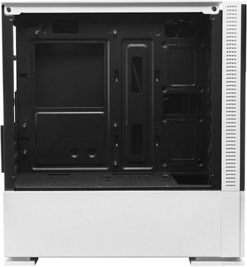 Mars Gaming MCZ Compact Gaming Midi-Turm Computergehäuse mit Seitenfenster und RGB-Beleuchtung Schwarz