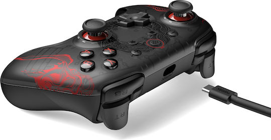 8Bitdo Black Myth Wukong Жичен Геймпад с Хол Ефект Стикове за PC Черен
