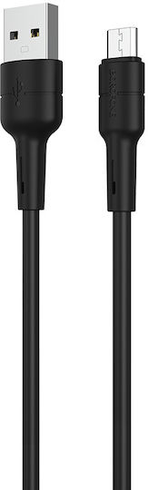 Borofone BX30 Regulär USB 2.0 auf Micro-USB-Kabel Schwarz 1m 1Stück