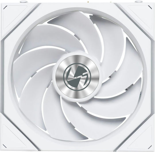 Lian Li UNI FAN TL Wireless Reverse Blade Case Fan 120mm (200rpm / 83.4cfm) with ARGB Lighting and 4-Pin PWM Connection 3pcs White
