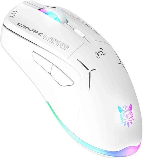 Onikuma CW917 Drahtlos RGB Gaming Gaming Maus 4800 DPI Weiß
