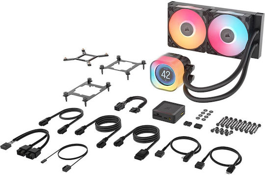Corsair iCUE Link Titan RX RGB LCD Wasserkühlsysteme AIO CPU mit 2 Lüfterabmessung 120mm