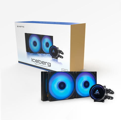 Chieftec Iceberg 240 Water Cooling AIO CPU With 2 Fans 120mm And RGB Lighting