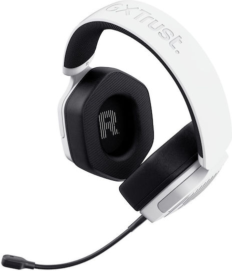 Trust GXT 492W Carrus Over Ear Gaming Headset με σύνδεση 3.5mm Λευκό