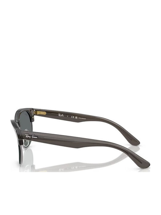 Ray Ban Clubmaster Unisex Γυαλιά Ηλίου με Γκρι Σκελετό και Γκρι Polarized Φακό RBR0504S 670781