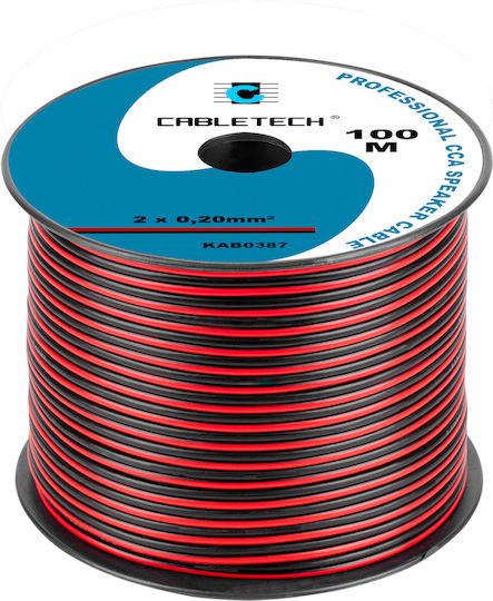 Cabletech Καλώδιο Ηχείου Ατερμάτιστο 100m (KAB0387)