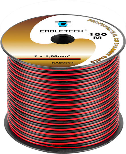 Cabletech Καλώδιο Ηχείου Ατερμάτιστο 1m (DM-0384)