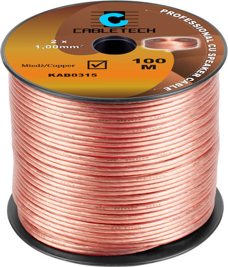 Cabletech Καλώδιο Ηχείου Ατερμάτιστο 100m (DM-0315K)
