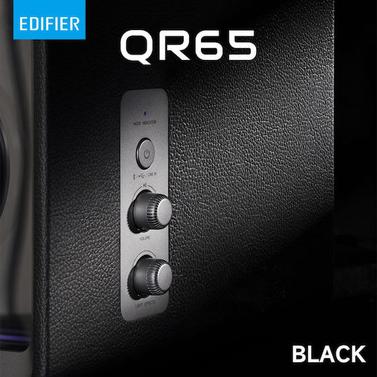 Edifier QR65-BK Компютърни тонколони 2.0 с RGB осветление в Черен цвят