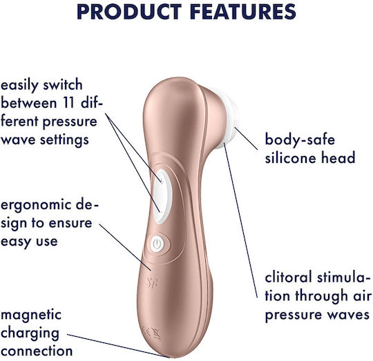 Satisfyer Pro 2 Next Generation Clitoral Suction Vibrator Αναρροφητής Αιδοίου με Δόνηση Gold