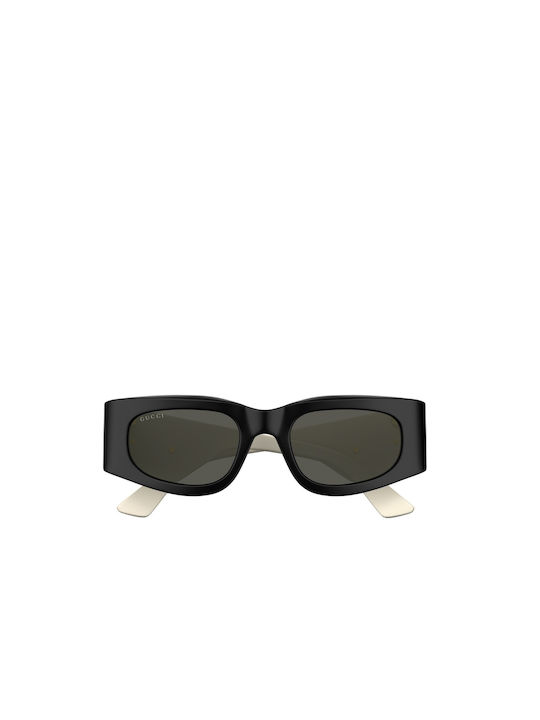 Gucci Women's Sunglasses with Black Plastic Frame and Black Lens GG1664S 001