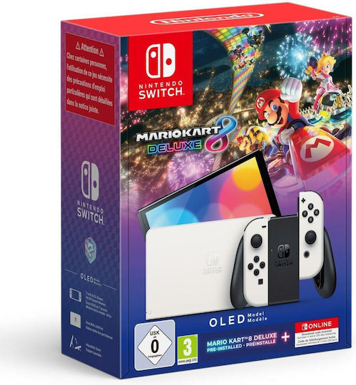 Nintendo Switch OLED 64GB Mario Kart 8 Deluxe (Official Bundle)