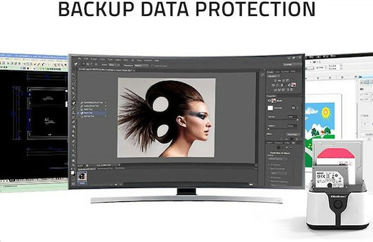 Qoltec Docking Station for 2 Hard Drives SATA 2.5" / 3.5" with Connection USB 3.0 (50309)