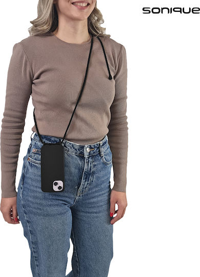 Силиконов калъф с връзка Carryhang Sonique Xiaomi Xiaomi 14t Pro Черен