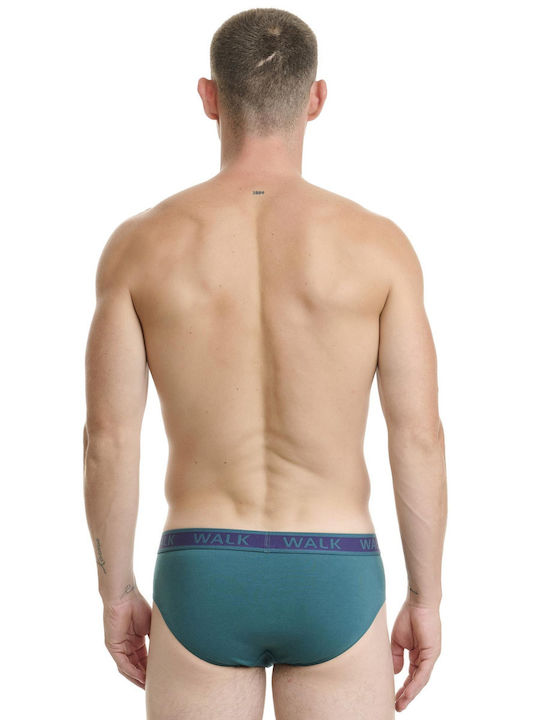 Men's Slips Purple - Emerald green 2Pack