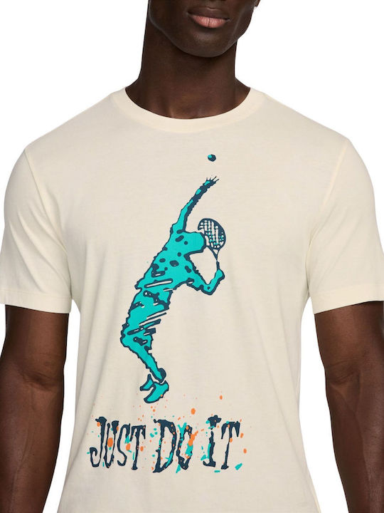 Nike NikeCourt Dri-FIT Μπλούζα Μπεζ