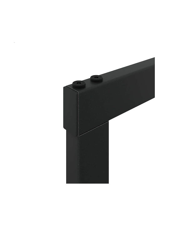 vidaXL Ξύλινο Ράφι Αποθήκευσης Ξύλων 100x30x209cm Μαύρο