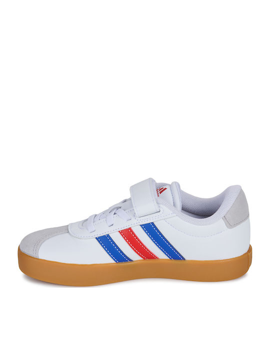 VL Court 3.0 El C Adidași Copii Cu Închidere Hoop & Loop Albi