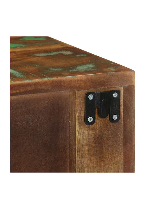 Κομοδίνα από Μασίφ Ξύλο Πολύχρωμα 2τμχ 40x30x19cm