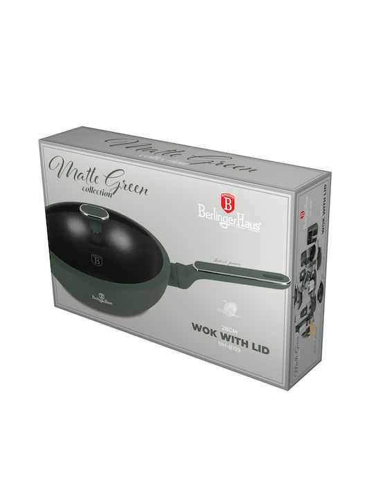 Berlinger Haus Aluminum Wok with Lid Non-Stick Interior Coating 28cm