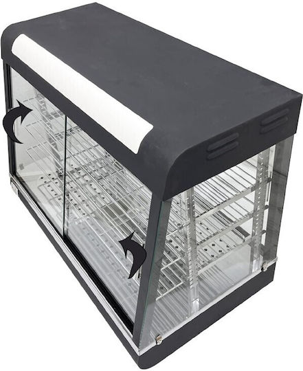 Karni Vitrină încălzită cu cameră 3 Nivele cu Putere 1850W L90 x l44 x Î62 cm