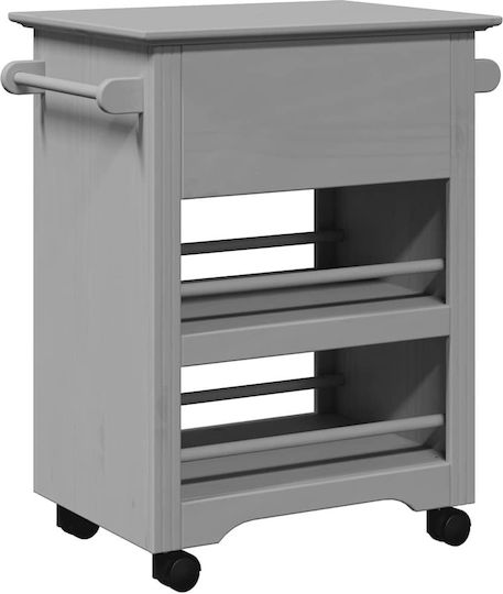 vidaXL Commercial Kitchen Food Cart H80xW67.5xD45cm