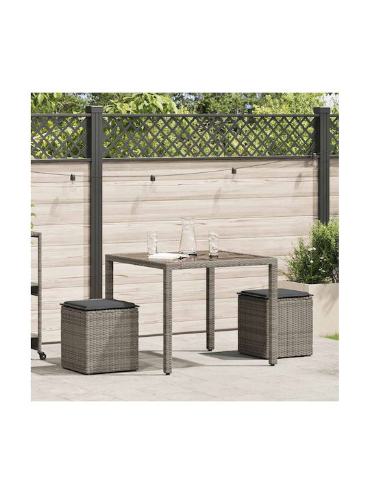 Stool Outdoor Grey 40x40x43cm