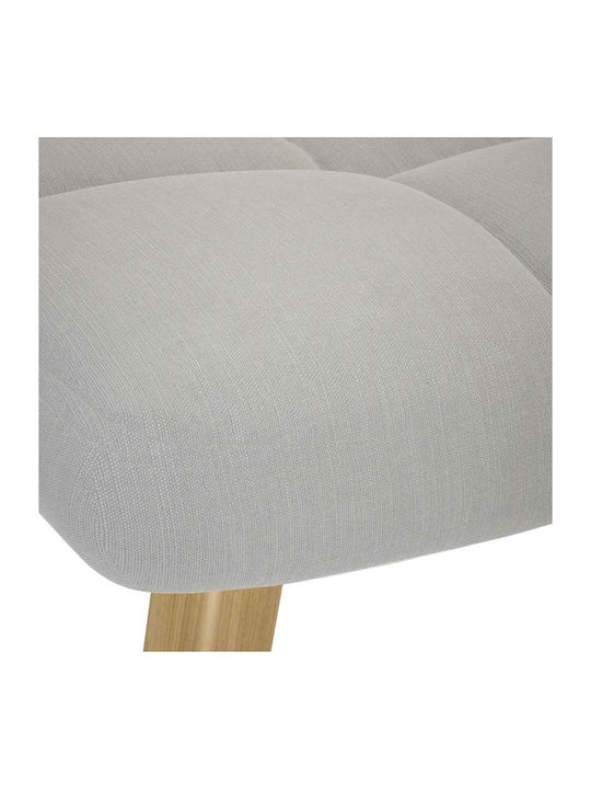 Πολυθρόνα με Υποπόδιο Γκρι 61.5x69x95.5cm
