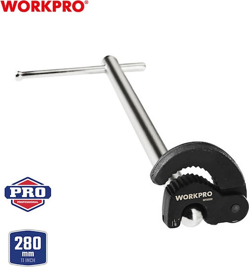 Adjustable Basin Wrench 11" 280mm Wp309002 Workpro Card