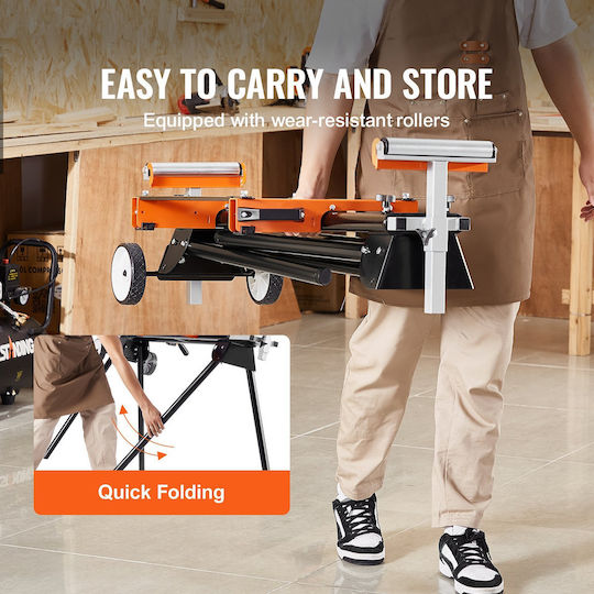 Vevor RZXXQJZJGZ894RZZVV0 Αναδιπλούμενη Βάση Φαλτσοπρίονου Σταθερή / Πάγκου με Ρόδες