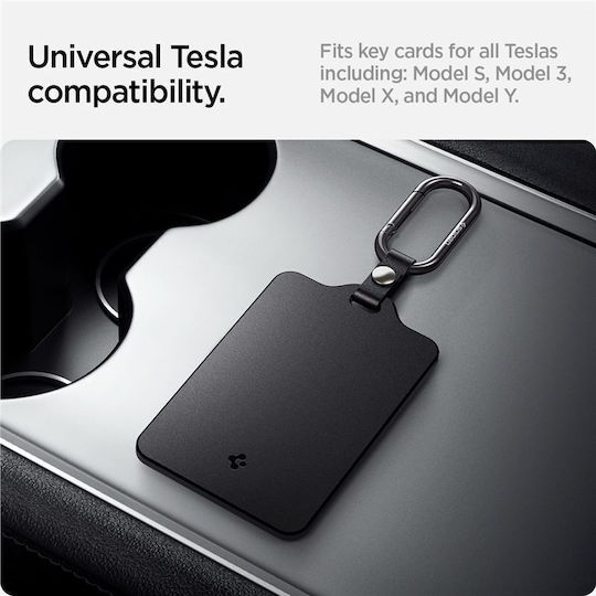 Car Key Cover Case Card Holder 2PK made of for Tesla in Black Color