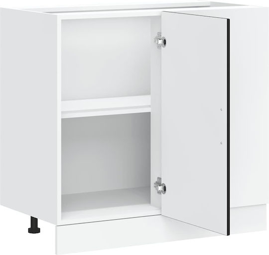 Eckschrank Boden Black 86x46x81.5Stück