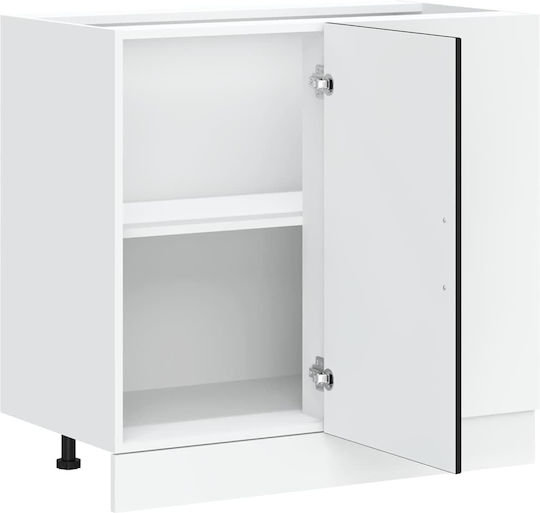 Dulap de Colț pardoseală Negru 86x46x81.5buc